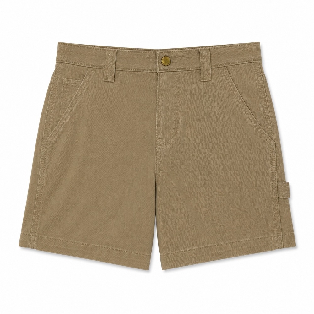 Tna Aritzia Khaki Utility Shorts Size 00 Cargo Pocket Y2K Workwear